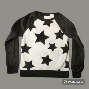 BCBGirls Black and White Sweatshirt With Stars